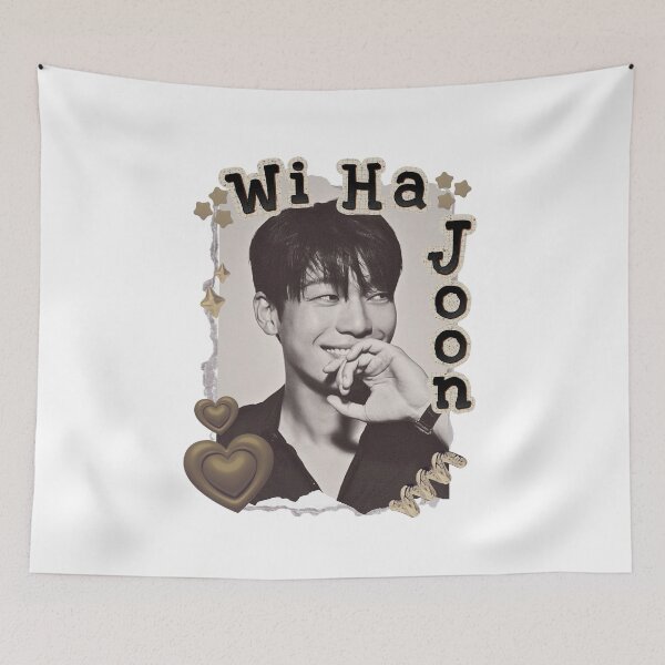 Item preview, Wi Ha-joon: Korean Drama Actor Scrapbook Collage Cozy Y2K Vintage Design designed and sold by HELL0WBELLO.