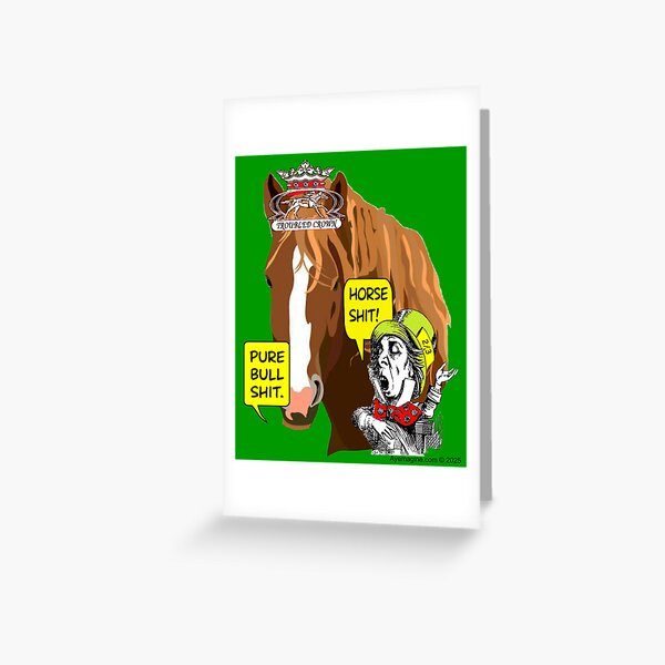 Troubled Crown Greeting Card