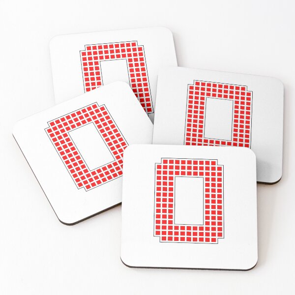 Item preview, Uppercase O - Red Pixel Block Character designed and sold by PixelGlyphs.