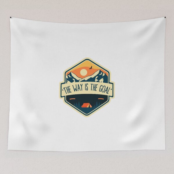 Item preview, The way is the goal , go hiking ! designed and sold by Abdelillah10.