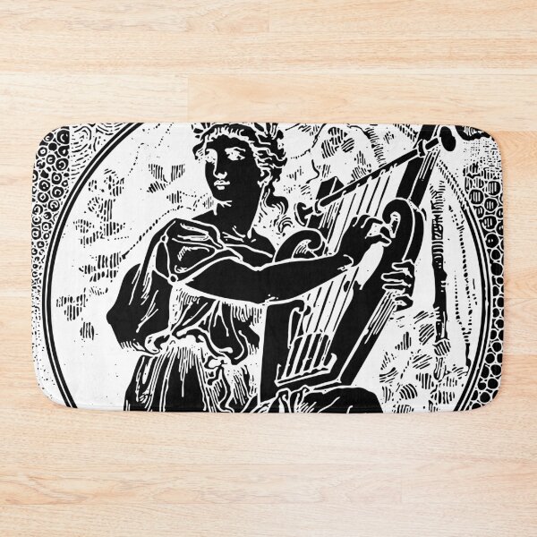 Item preview, Muse of Harmony: heraldic white design of a Greek female designed and sold by elmanchour.