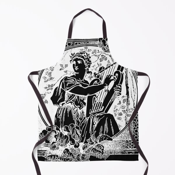 Item preview, Muse of Harmony: heraldic white design of a Greek female designed and sold by elmanchour.