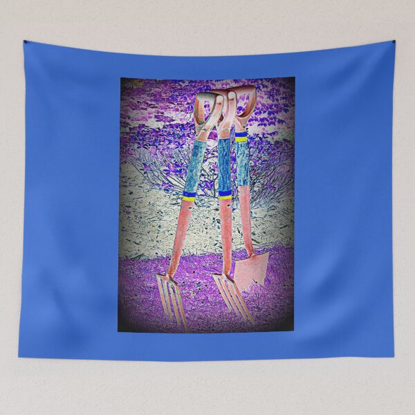 Item preview, Garden folk and spade having a rest designed and sold by jeffborrer.