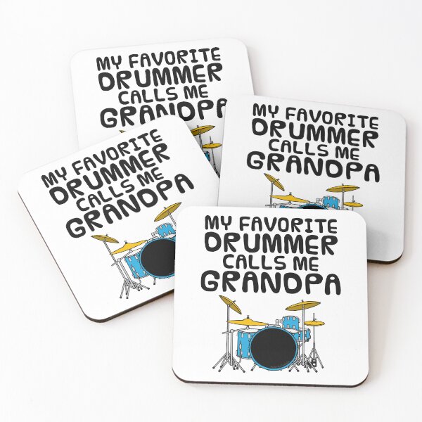 Item preview, My Favorite Drummer Calls Me Grandpa, Father's Day Musician designed and sold by doodlerob.