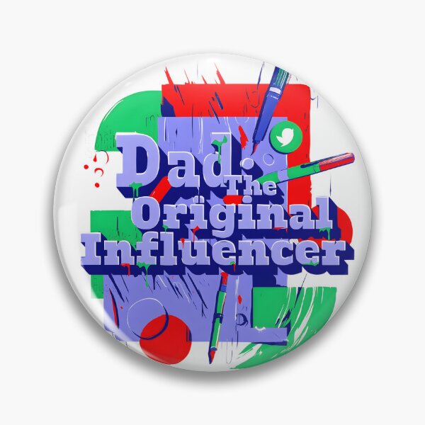 Item preview, Dad: The Original Influencer | Modern Pop Art Father’s Day Digital Print 2025 designed and sold by AnnDesignStudio.