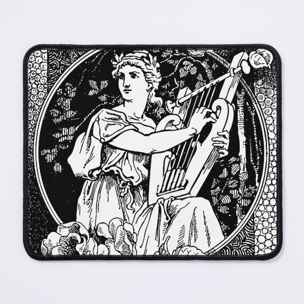 Item preview, Muse of Harmony: heraldic black design of a Greek female designed and sold by elmanchour.