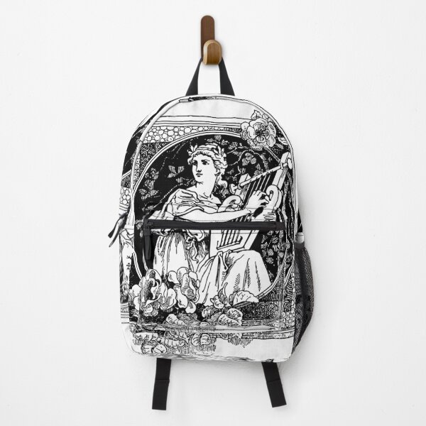 Item preview, Muse of Harmony: heraldic black design of a Greek female designed and sold by elmanchour.