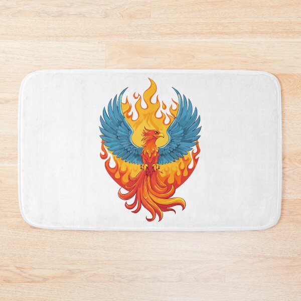 Item preview, Glowing mythological Fantasy Phoenix Bird, Fire burning Phoenix Bird, Phoenix Bird Vibrant Flame designed and sold by Danler.