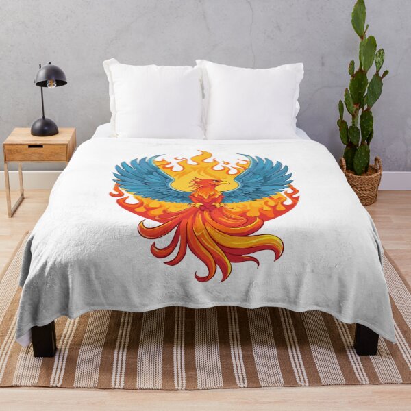 Item preview, Glowing mythological Fantasy Phoenix Bird, Fire burning Phoenix Bird, Phoenix Bird Vibrant Flame designed and sold by Danler.