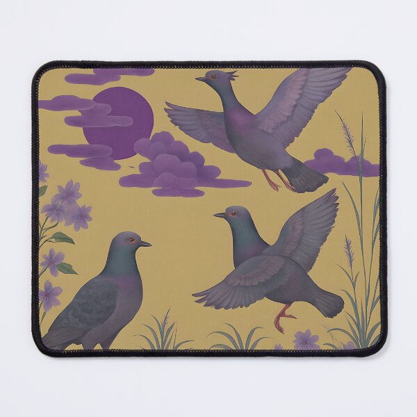 Item preview, Dove pattern with floral elements – Traditional Asian illustration in elegant natural style designed and sold by Hallyu Bubble.