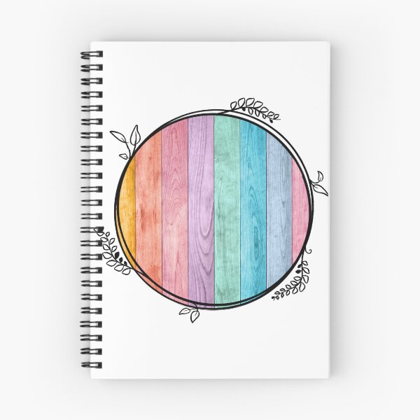 Item preview, Rainbow Wood Planks Circle – Colorful Rustic Pattern Design designed and sold by GusiaTreasures.