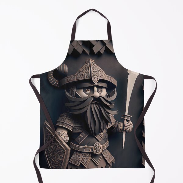 Item preview, Mighty Dwarf Warrior - Modern Art Print designed and sold by ShadowAndSlate.