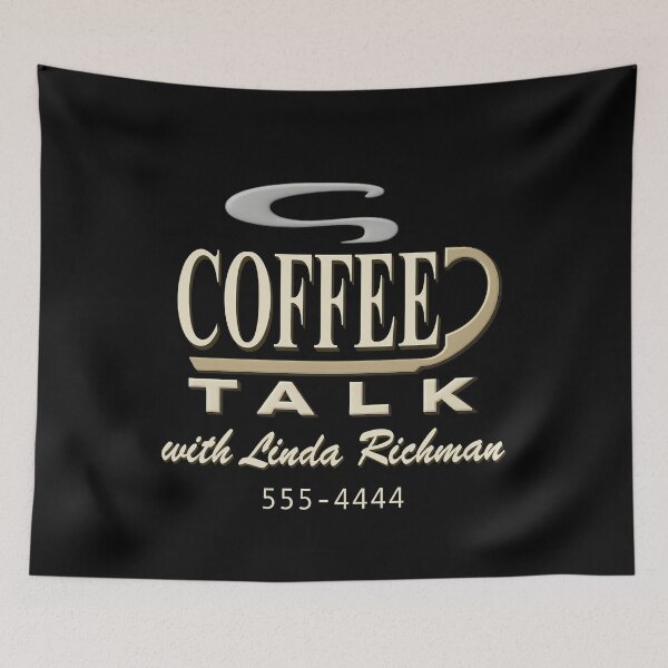 Item preview, Coffee Talk | Funny Retro 90s Talk Show Parody Coffee Humor designed and sold by dwinburn.