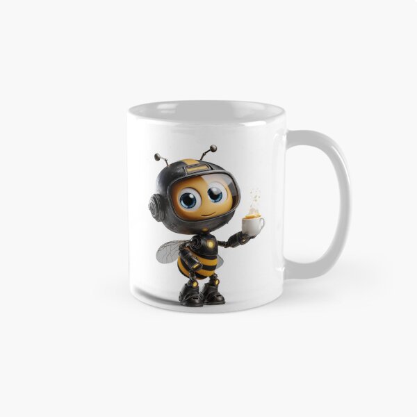 Item preview, Robotic Bee Barista - Futuristic Honey Lover Design designed and sold by dkl4u.