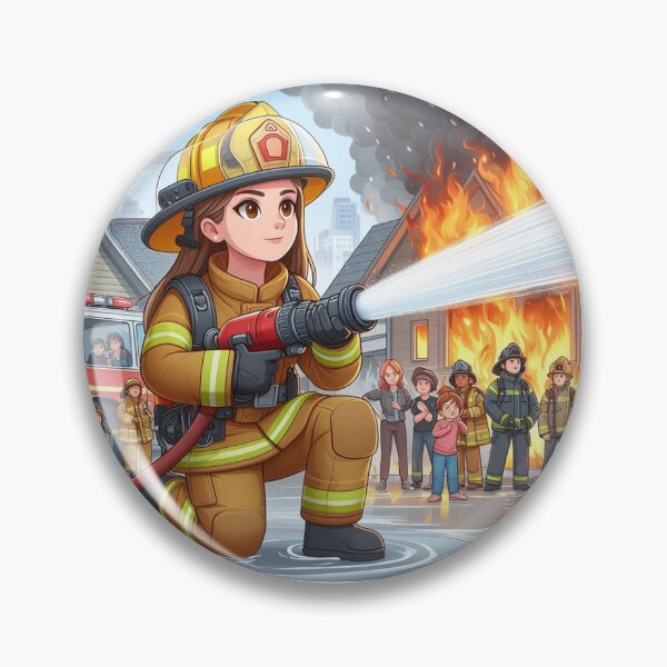 Item preview, The firefighter in action designed and sold by PandoraCastle.
