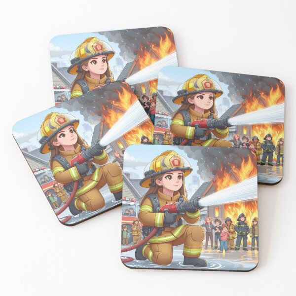 Item preview, The firefighter in action designed and sold by PandoraCastle.