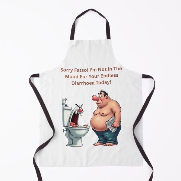 Item preview, A toilet berating a fat shirtless man over endless diarrhea! designed and sold by Jamesk82.