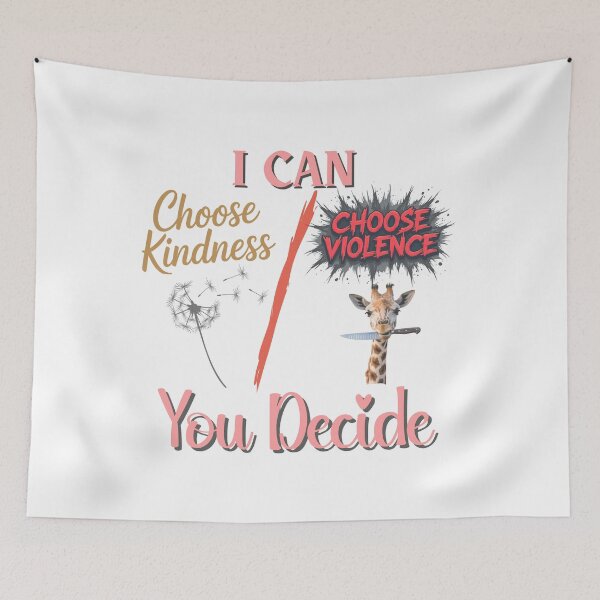Item preview, CHOOSE KINDNESS OR VIOLENCE, YOU DECIDE FUNNY T-SHIRT MERCH APPAREL designed and sold by SellingStuff91.