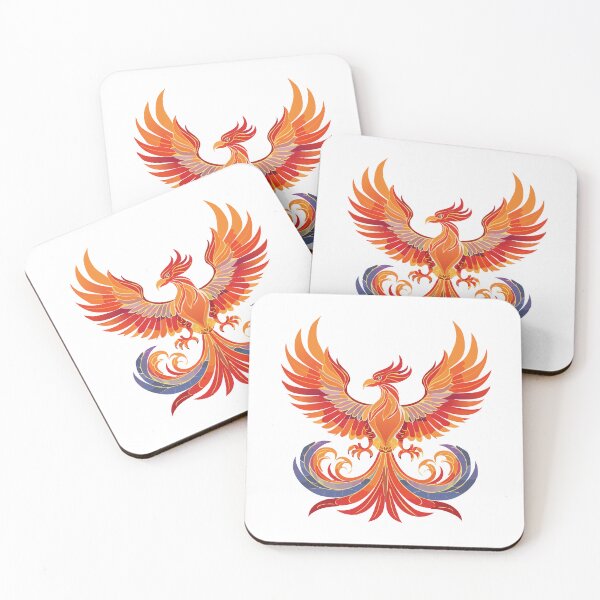 Item preview, Glowing mythological Fantasy Phoenix Bird, Fire burning Phoenix Bird, Phoenix Bird Vibrant Flame designed and sold by Danler.
