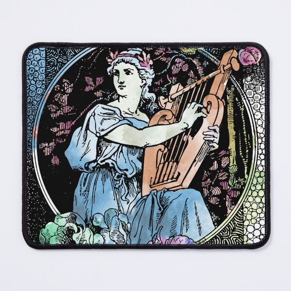Item preview, Muse of Harmony: heraldic colored design of a Greek female designed and sold by elmanchour.