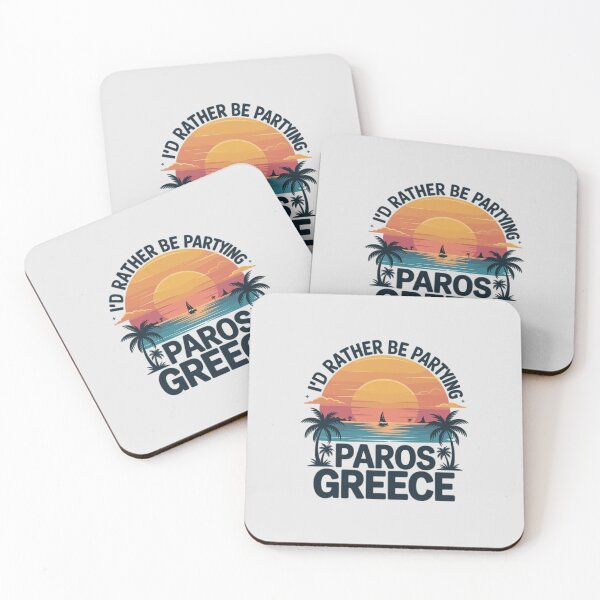 Item preview, Ravers gift – I’d Rather Be partying in Paros, Greece – Tropical Sunset Summer Vibes Design designed and sold by paulo silveira.
