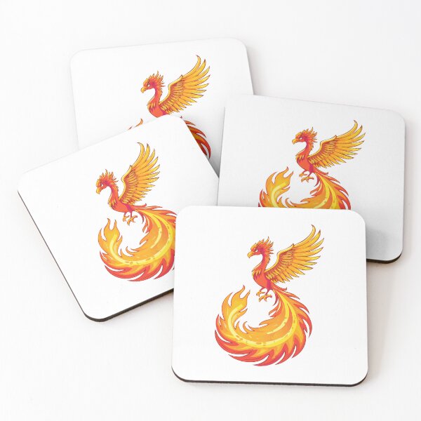 Item preview, Glowing mythological Fantasy Phoenix Bird, Fire burning Phoenix Bird, Phoenix Bird Vibrant Flame designed and sold by Danler.