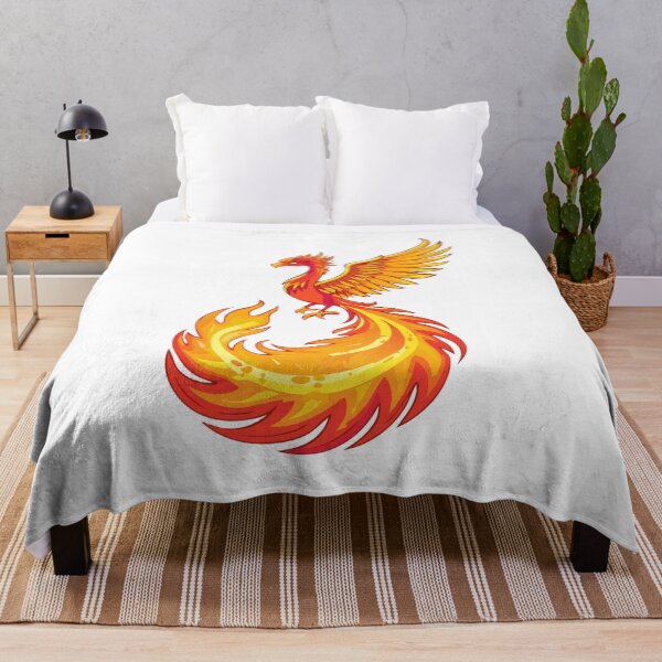 Item preview, Glowing mythological Fantasy Phoenix Bird, Fire burning Phoenix Bird, Phoenix Bird Vibrant Flame designed and sold by Danler.