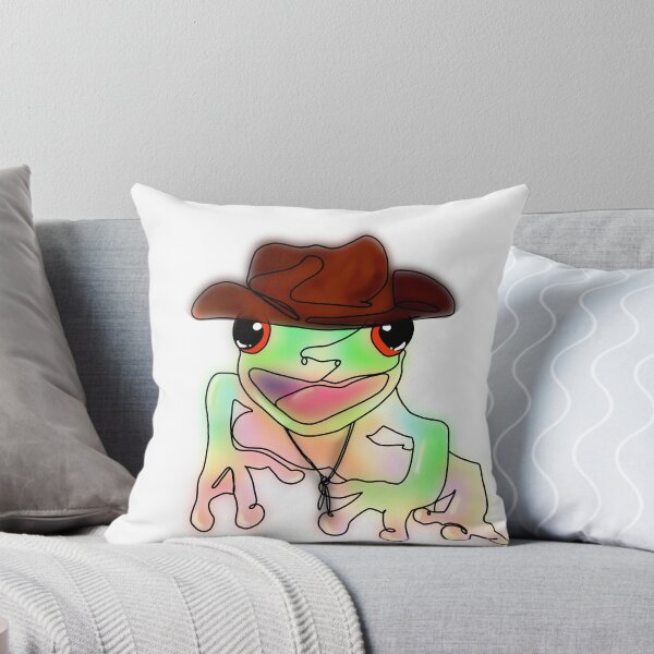 Item preview, Funny Frog in Cowboy Hat – animalsinhats designed and sold by Ashley’sAnimalz.