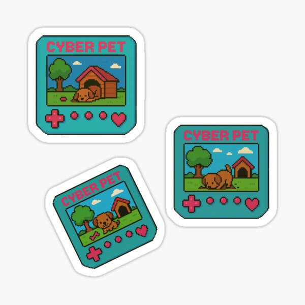 Item preview, Cyber Pet Dog Cute Pixel Game designed and sold by FurryFantasy.