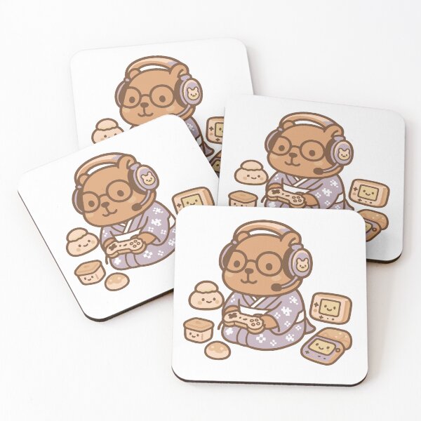 Item preview, Kawaii Capybara Gamer in Japanese Room – Cute Animal Playing Video Games designed and sold by Cuckoo Parrot.