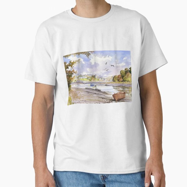 Item preview, Autumn at Stoke Gabriel2(Watercolour + AI) designed and sold by artsmeow.