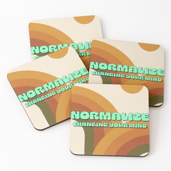 Item preview, Normalize Changing Your Mind – Bold Retro Statement Poster designed and sold by CrumblyStudio.