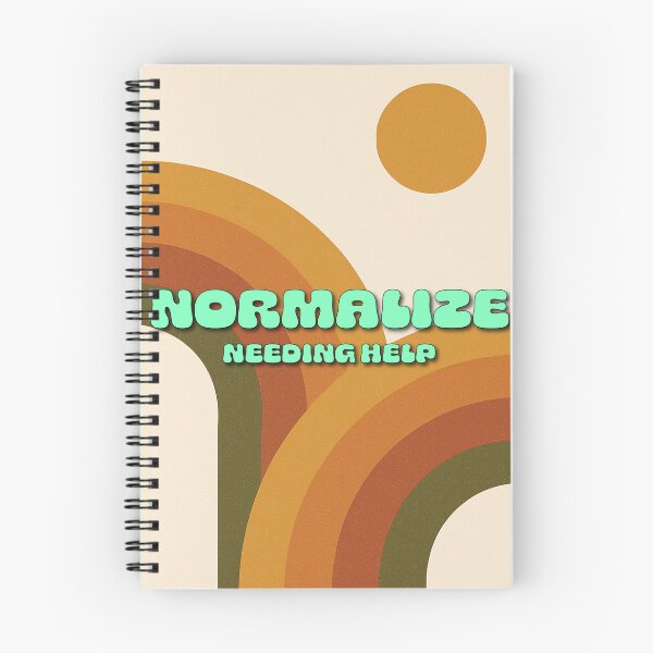 Item preview, Normalize Needing Help – Retro Mental Health Poster designed and sold by CrumblyStudio.