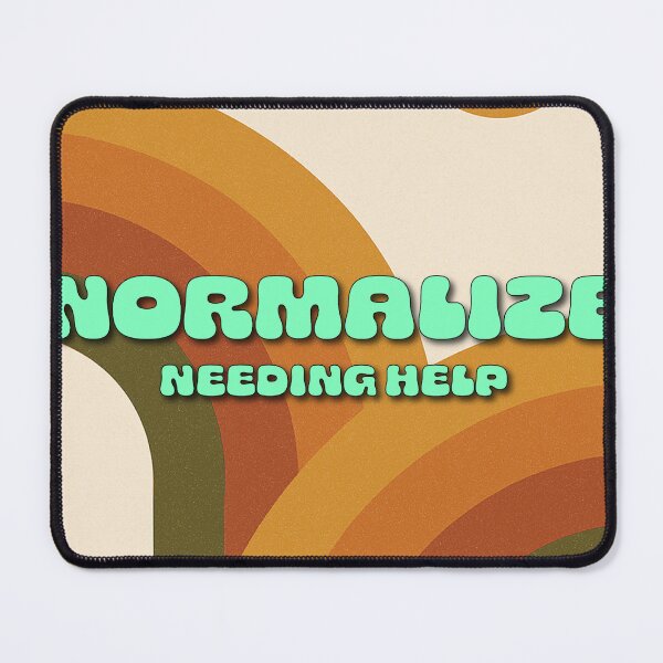 Item preview, Normalize Needing Help – Retro Mental Health Poster designed and sold by CrumblyStudio.