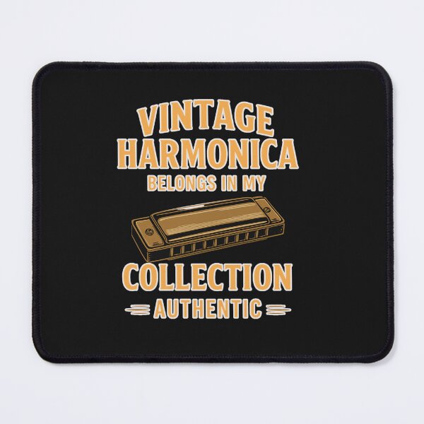Item preview, Vintage Harmonica Collector Design – Authentic Music Nostalgia designed and sold by JenniferCreaArte .