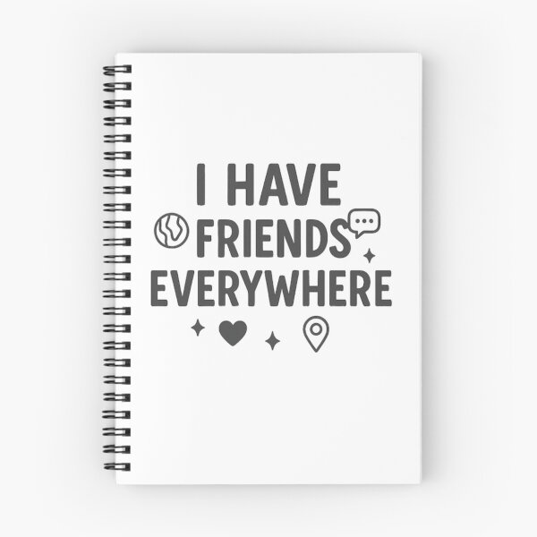 Item preview, "I Have Friends Everywhere" - Minimal Global Connection Tee designed and sold by youssef-ghatass.