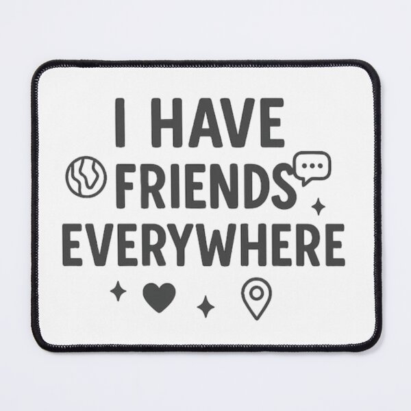 Item preview, "I Have Friends Everywhere" - Minimal Global Connection Tee designed and sold by youssef-ghatass.