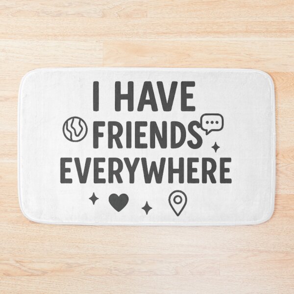 Item preview, "I Have Friends Everywhere" - Minimal Global Connection Tee designed and sold by youssef-ghatass.
