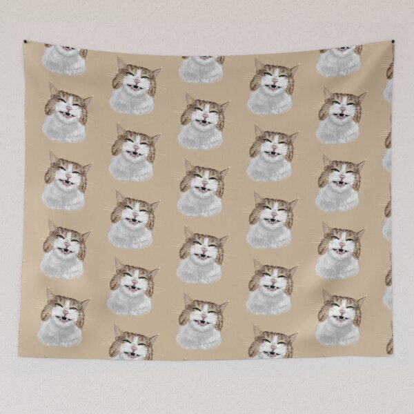 Item preview, Colorful funny meme black cats designed and sold by Makitsu Neko.