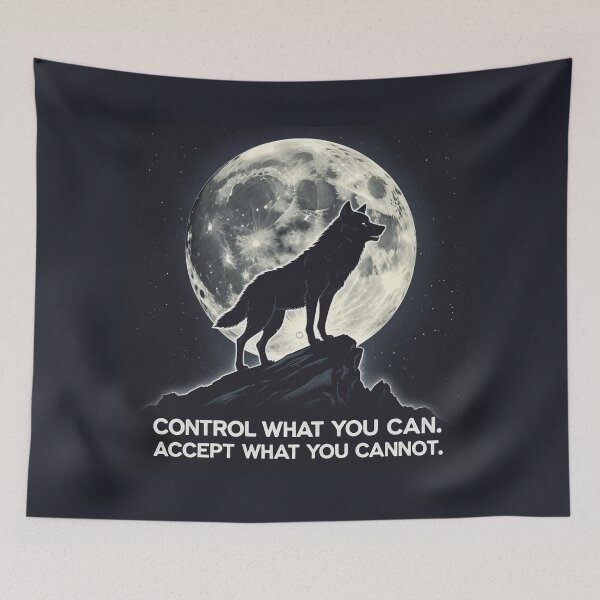 Item preview, Night lonely wolf design designed and sold by Motivated Sensei.