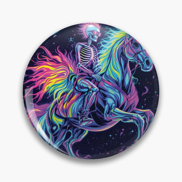 Item preview, Skeleton Riding a Unicorn designed and sold by dfunky.