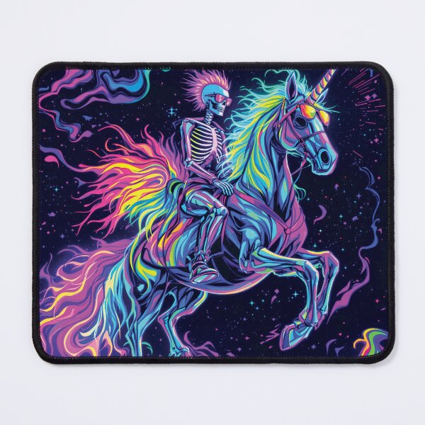 Item preview, Skeleton Riding a Unicorn designed and sold by dfunky.
