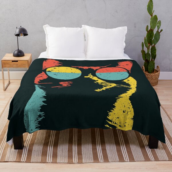 Item preview, Trendy Cat in Retro Shades – Feline Cool Factor designed and sold by TuncGK.