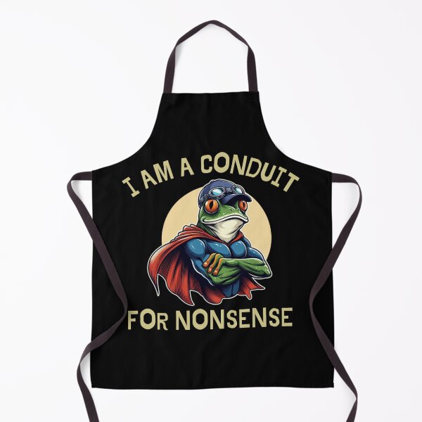 Aperçu de l'œuvre I Am A Conduit For Nonsense Funny Frog créée et vendue par ZACK ART.
