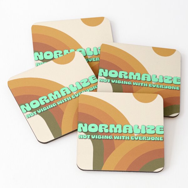 Item preview, Normalize Not Vibing With Everyone – Retro Personality Poster designed and sold by CrumblyStudio.