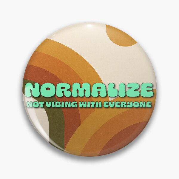Item preview, Normalize Not Vibing With Everyone – Retro Personality Poster designed and sold by CrumblyStudio.