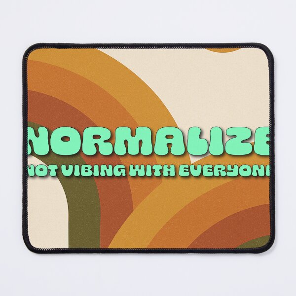 Item preview, Normalize Not Vibing With Everyone – Retro Personality Poster designed and sold by CrumblyStudio.