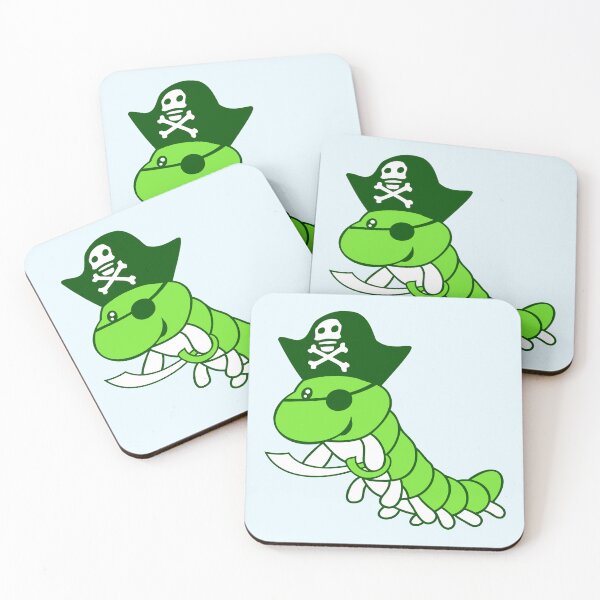 Item preview, Caterpillar Sabre Pirate Captain Cap Funny Cute designed and sold by shirt-o-mat.