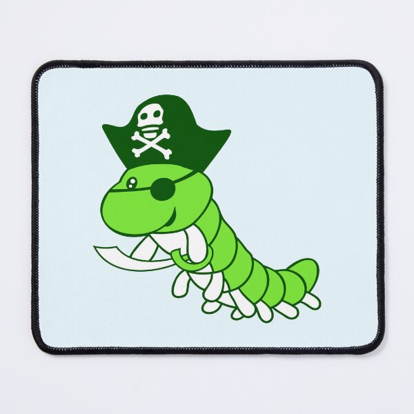 Item preview, Caterpillar Sabre Pirate Captain Cap Funny Cute designed and sold by shirt-o-mat.