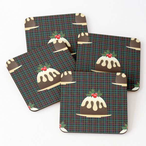 Item preview, plaid christmas puddings  designed and sold by Gossip Rag.